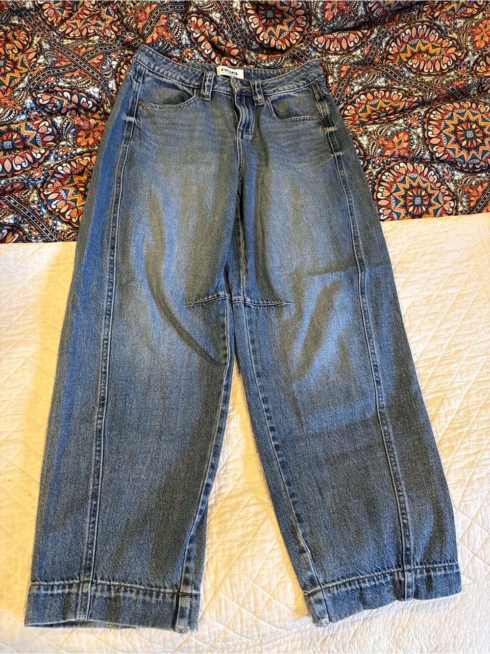 Wide Leg Women's Barrel Jeans in Blue by U.S